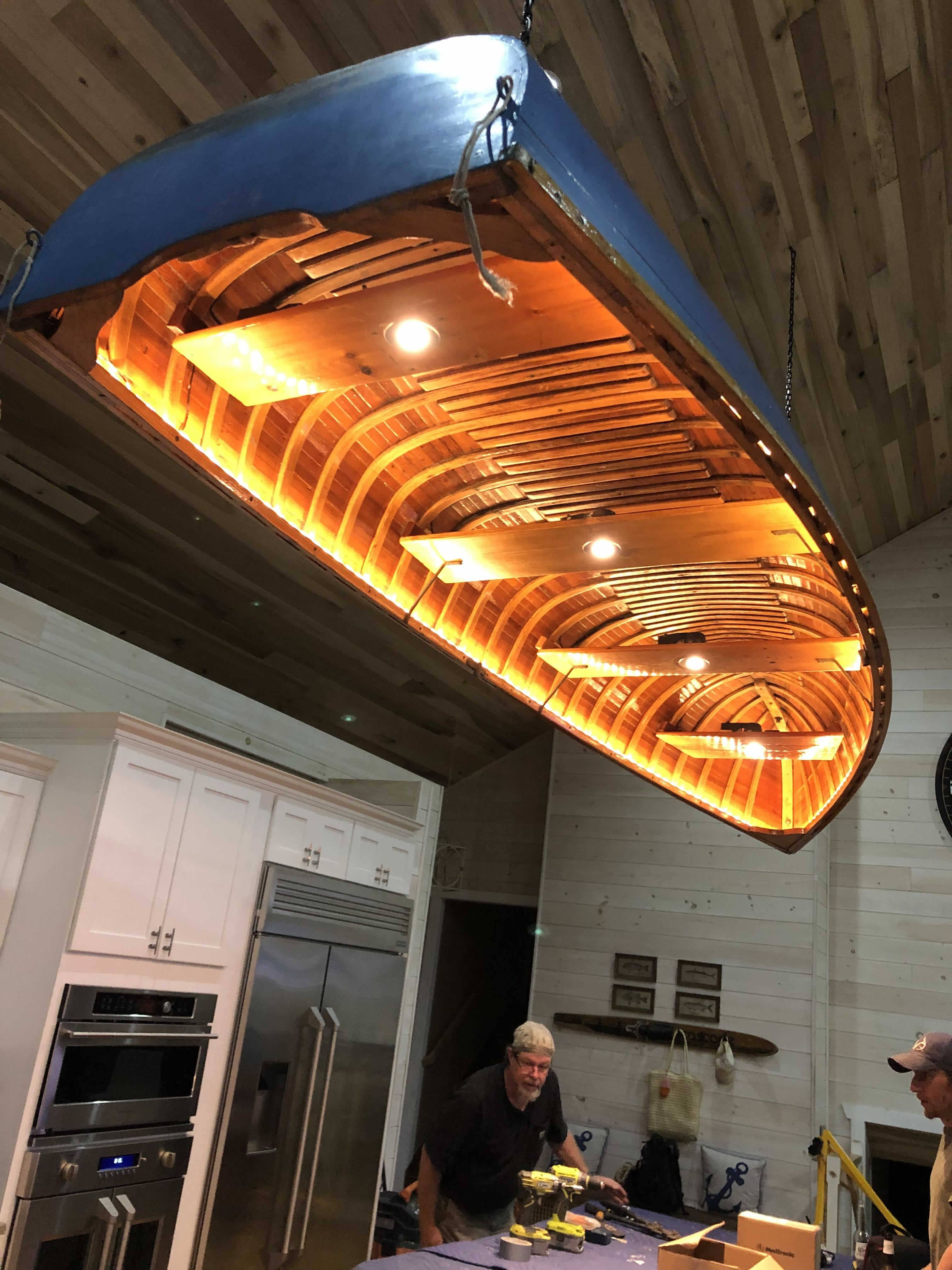 Canoe Lighting Fixture at Norris Lake House